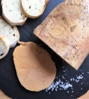 Ferme de Pleinefage - Foie Gras au sel et au torchon 350 g (5 ou 6 personnes)