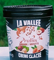 Les Glaces de la Vallée - Coffret Mini crèmes glacées praliné amande noisette "la Vallée" 24 pots de120 ml