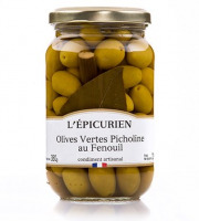 L'Epicurien - Olives Vertes Picholine au Fenouil - 380g