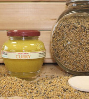 Domaine des Terres Rouges - Moutarde au Curry 100% Graines françaises - sans Additif