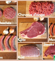 La Ferme DUVAL - [Précommande] Colis été steaks hachés de Bœuf Bio côte - 10 kg