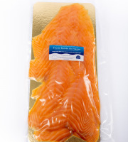 Saumon de France - Truite élevée en mer fumée – 10 Tranches 400 g