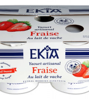 Bastidarra – Ekia - Yaourt Fraise Brassé  4*125 gr