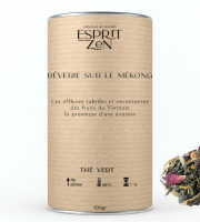 Esprit Zen - Thé Vert "Rêverie sur Le Mékong" - mangue - magoustan - passion - Boite 100g