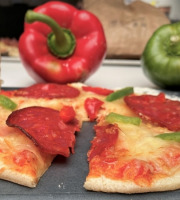 Les Saveurs d'Amatxi - Pizza Chorizo Poivron - 2 pièces de 20 cm précuites