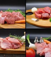 Le Marvillois - Colis de viandes à mijoter - porc/agneau/bœuf/veau - 4,8 kg