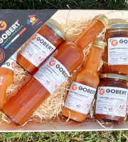 Gobert, l'abricot de 4 générations - Coffret Cadeau Gourmand de confitures, sirop et nectar d'abricot