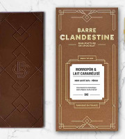 Barre Clandestine - Tablette de chocolat noir lacté - Médaille d'or - bean to bar
