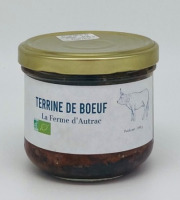 La Ferme d'Autrac - Terrine de Bœuf BIO 180gr, 100% bœuf