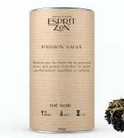 Esprit Zen - Thé Noir "Passion Salsa" - fruits de la passion - maracuja - Boite 100g