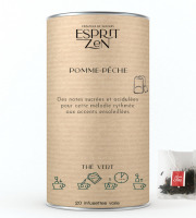 Esprit Zen - Thé Vert "Pomme Pêche" - pomme - pêche - Boite de 20 Infusettes
