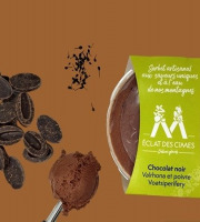 Eclat des cimes - Sorbet Chocolat noir Valrhona et poivre Voatsiperifery 440 ml