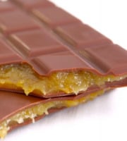 Compagnie Générale de Biscuiterie - Tablette Chocolat Au Lait Fourrée Caramel Clémentine