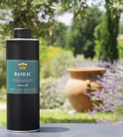 Moulin à huile Bastide du Laval - Huile d'olive au basilic BIO 50cl bidon