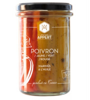 Monsieur Appert - Poivrons/jaune/vert/rouge Marinés À L'huile