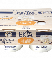 Bastidarra - Ekia - Riz au lait vanille  4*100gr