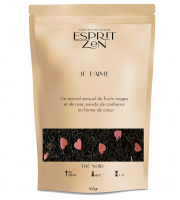 Esprit Zen - Thé Noir "Je t'Aime" - fruits rouges - vanille - caramel - Sachet 100g