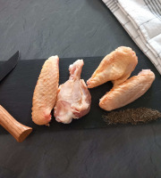 La Ferme de Charnioux - Ailettes (type Wings) de poulet élevé en plein air - 1Kg