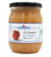 Les Côteaux Nantais - Compote Pommes Allégée en Sucres 540g