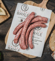 Maison BAYLE - Champions du Monde de boucherie 2016 - 6 Saucisses saveur fourme d'Ambert barbecue