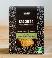Coupable Tartinable - Crackers Romarin, Graines de fenouil