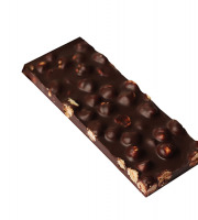 Maison Le Roux - Tablette Chocolat Noir Noisettes 62% Cacao