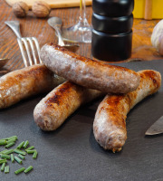 La Ferme du Chaudron - Saucisses Vigneronnes de Porc BIO x 4 - 500 g