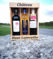 Château Haut-Lamouthe - Coffret Bois de 3 Bouteilles: AOC Monbazillac, et AOC Bergerac Rouge et Blanc
