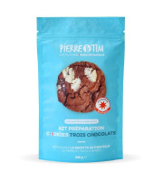 Pierre & Tim Cookies - Kit Préparation 12 Cookies Trois Chocolats x12