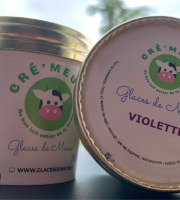 Glaces de Meuse - Lot 20 x P'tit Pot Violette - Crème Glacée 90g (120mL)