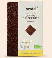 Omie - Chocolat noir riz soufflé - 100 g