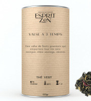 Esprit Zen - Thé Vert "Valse à 3 Temps" - mangue - mûre sauvage - ananas - Boite 100g