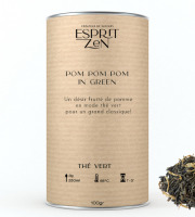 Esprit Zen - Thé Vert "Pom Pom Pom in green" - pomme - Boite 100g