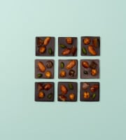 Basile et Téa - Mendiants de chocolat Noir 72% et Lait 39%  120g
9 pièces