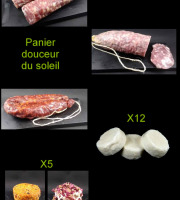 La Borderie de Soulages - Panier apéritif n°3 - Saucissons et chèvres frais