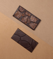 Basile et Téa - Tablette Nougatine cacaotée Noir 72% 100g