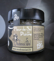 Le Panier à Poissons - Fleur de sel au poivre 120g, 100% sel de Guérande