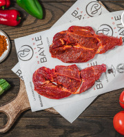 Maison BAYLE - Champions du Monde de boucherie 2016 - Paleron de bœuf à griller mariné sauce barbecue Limousin Label Rouge (tranche) - 720g (4 tranches)