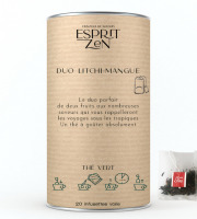 Esprit Zen - Thé Vert "Duo Litchi Mangue" - litchi - mangue - Boite de 20 Infusettes