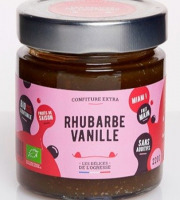 Les Délices de l’Ogresse - Confiture Rhubarbe et Vanille 220g DMM 6mois