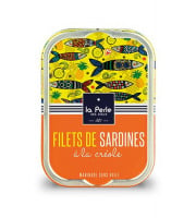 La Perle des Dieux - Filets de sardines sans huile à la créole - lot de 4 boîtes