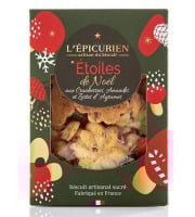 L'Epicurien - Étoiles de Noël aux Cranberries, Amandes et Zestes d’Agrumes - Boite
