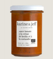 Karine & Jeff - Sauce tomate à la crème de brebis et à la coriandre 200g