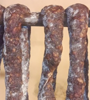 Domaine du Catié - Saucisse sèche boeuf Aubrac / cochon Mangalica 200g x 6