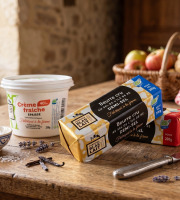 La Ferme de Blas'Lait - Lot Duo Fermier : Fromage frais ail et fines herbes + Beurre cru demi-sel 200g