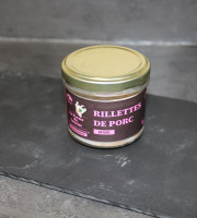 La Ferme du Louvier - Rillettes de porc nature 90 g de porc élevé en plein air