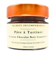 Secrets Incomparables - Pâte à Tartiner Noisette du Piémont IGP Chocolat Noir Croustillant 100g