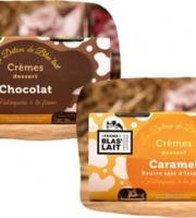 La Ferme de Blas'Lait - Lot Crèmes desserts Caramel beurre salé x4 et chocolat x4