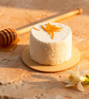 Beurre Plaquette - Selection Chèvre frais  du Pont de Pierre au miel et à la Fleur d'Oranger (Sucré)