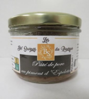 Les Bel' saveurs du Rouergue - PATE AU PIMENT ESPELETTE 190 Gr